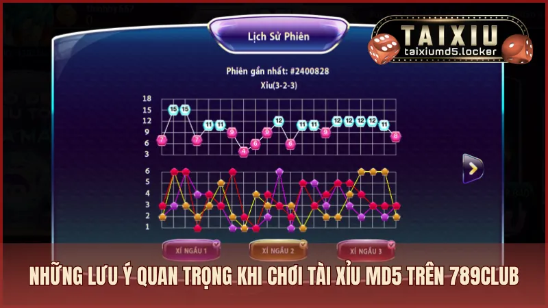 Những lưu ý quan trọng khi chơi Tài Xỉu MD5 trên 789CLUB