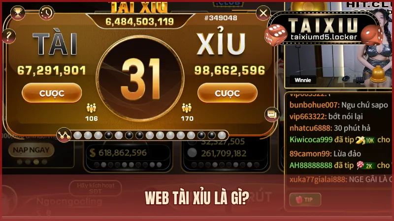 Web Tài Xỉu là một trang web cung cấp dịch vụ cá cược Tài Xỉu